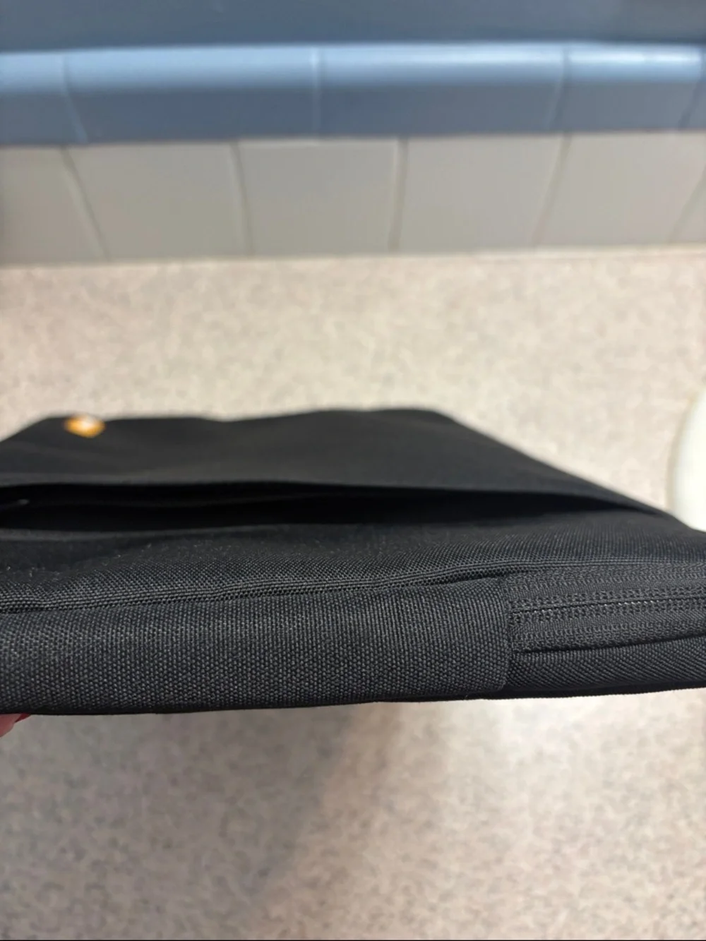 15in Black Padded Tablet/Laptop Sleeve with Zip Closure